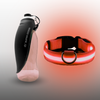 Gourde + Collier LED Rouge