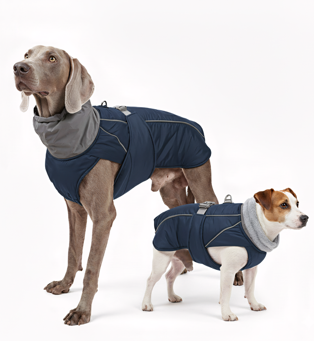 Manteau d’hiver imperméable pour chien – Col réfléchissant & doublure polaire