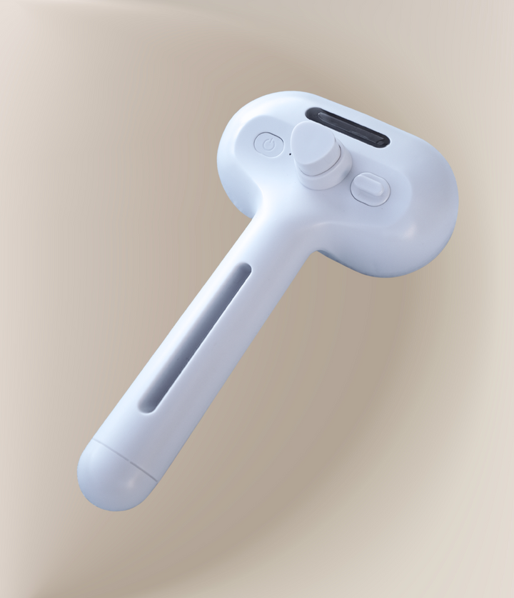 Brosse brumisante chien & chat 3-en-1 – éjection des poils (bouton poussoir)