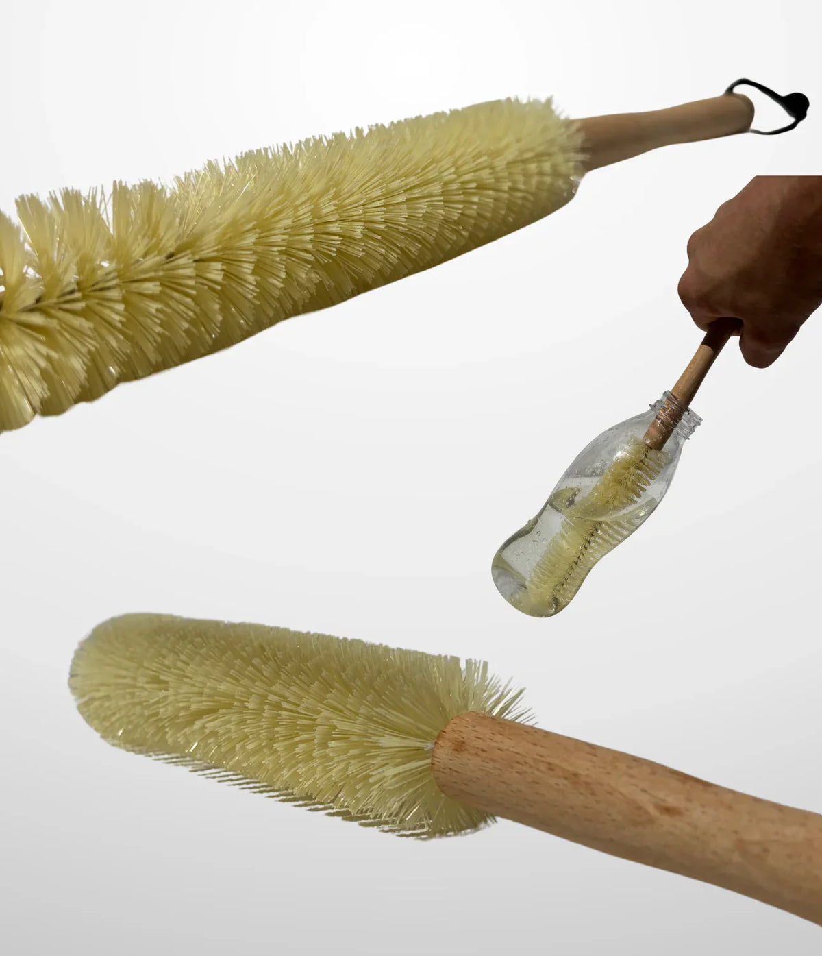Ökologische Reinigungsbürste für Trinkflaschen und Flaschen
