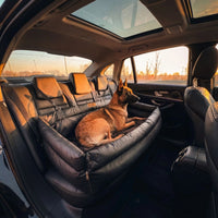 Protège Siège & Housse Chien Voiture - Protection Banquette Arrière Luxe Cuir Vegan XL