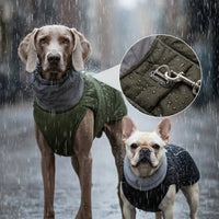 Manteau Chien Imperméable avec Harnais Intégré - Veste d'Hiver Rembourrée et Coupe-Vent (S à 3XL)