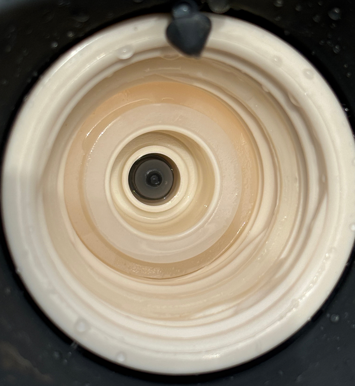 gourde pour chien, détail du joint étanche anti-fuite